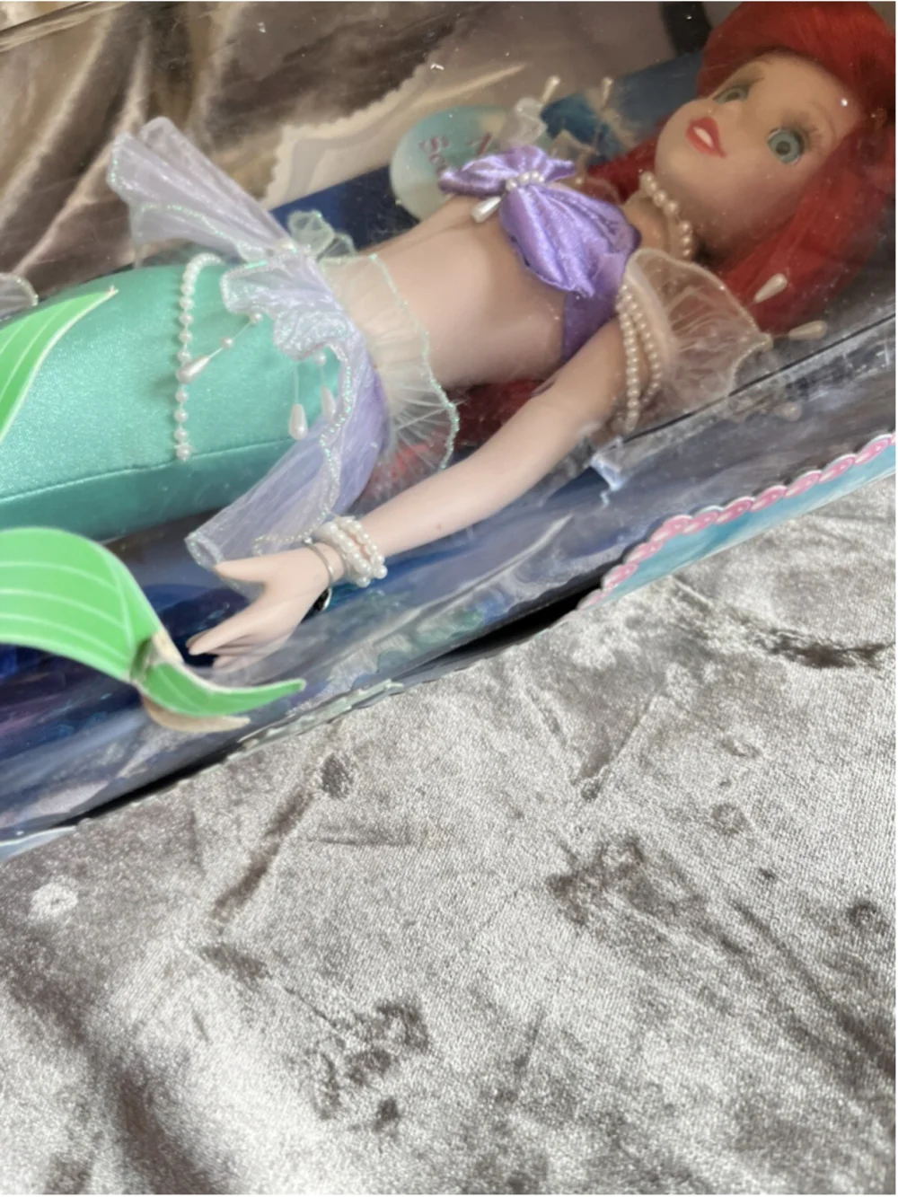 VTG Disney Princess Ariel The Little Mermaid 2006 Brass Key Porcelain Doll NIB